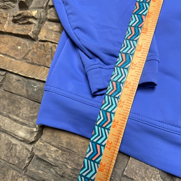 Peter Millar 1/4 Zip Pullover Sweater Mens Large Golf Blue Embroidered Jacket - Picture 9 of 10